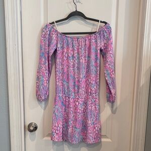 Lilly Pulitzer XS Lana Skort Romper in pink sorbet High altitude print